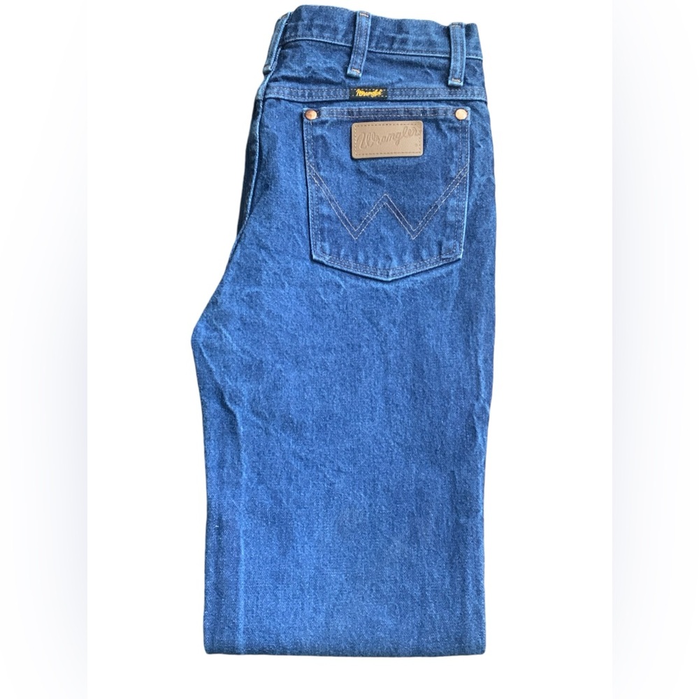 WRANGLERS Mens 936DEN Straight Leg Slim Fit Rough Blue Jeans 31 X 30 EUC